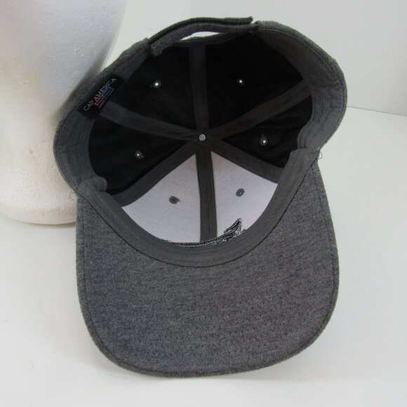 Gray Cap Hat with Embroidered Boat In Weeds Adj Strap Back Cap America i3017 - Picture 7 of 8